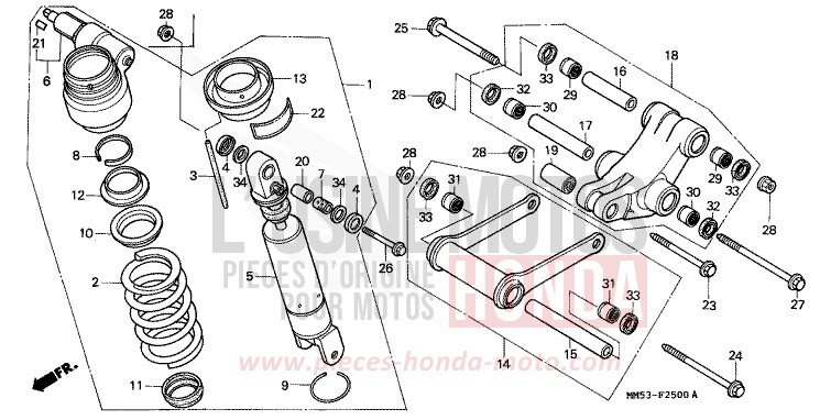 KISSEN, HINTEN (CBR1000FH/FJ/FM) von CB1300 Super Bold'or ABS PEARL CRYSTAL WHITE (NH193K) von 1987